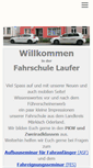 Mobile Screenshot of fahrschule-laufer.de